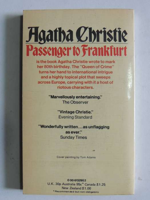 A Passenger To Frankfurt - Agatha Christie
