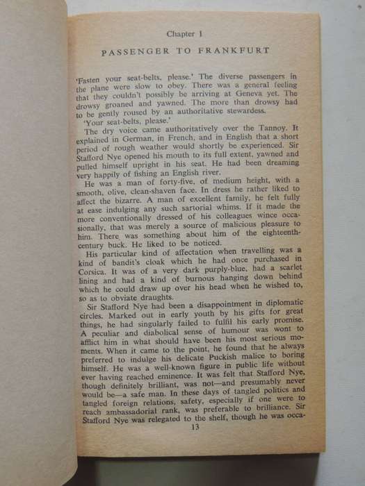 A Passenger To Frankfurt - Agatha Christie