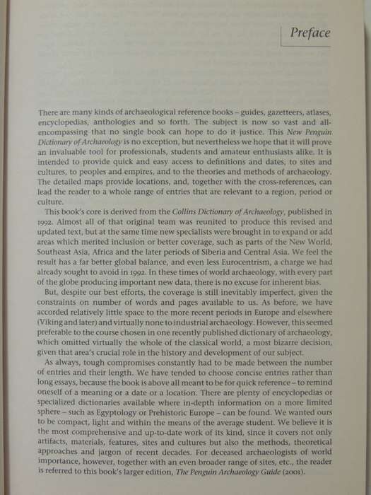 Dictionary Of Archaeology - ed Paul Bahn