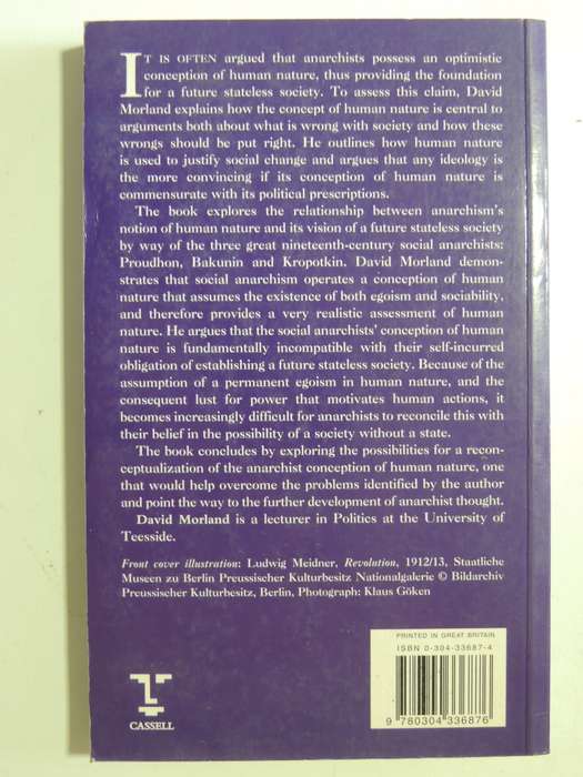 Demanding The Impossible? Human Nature &Politics In 19th-Century Social Anarchism  - David Morland