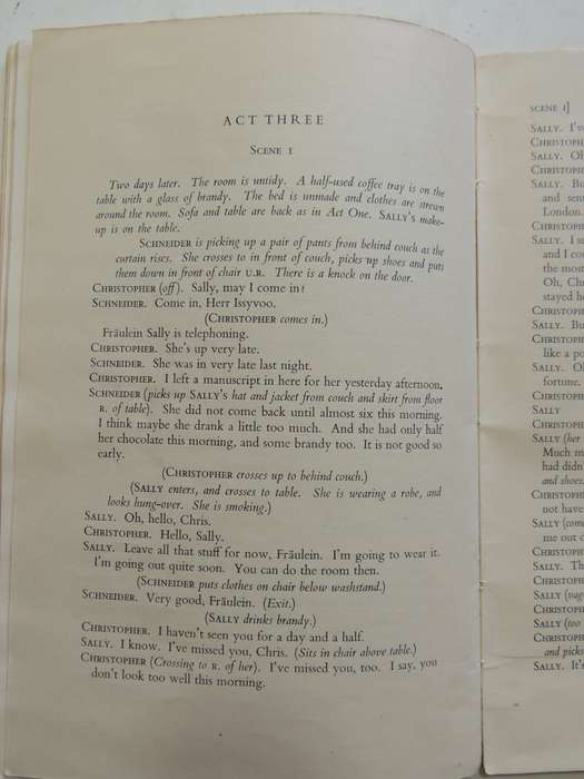 I Am A Camera, A Play in Three Acts - John van Druten     Pub 1954