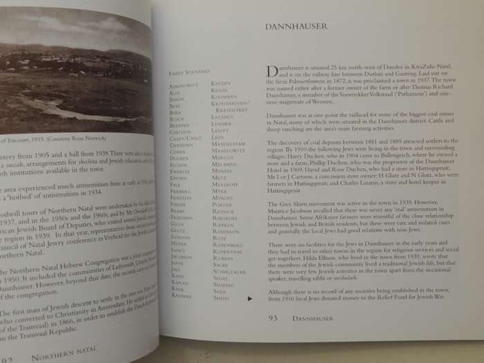 Jewish Life In The South African Country Communities: Vol IV Coastal Region & Pinetown, Midlands, No