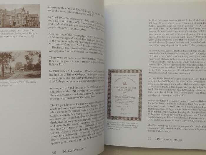 Jewish Life In The South African Country Communities: Vol IV Coastal Region & Pinetown, Midlands, No