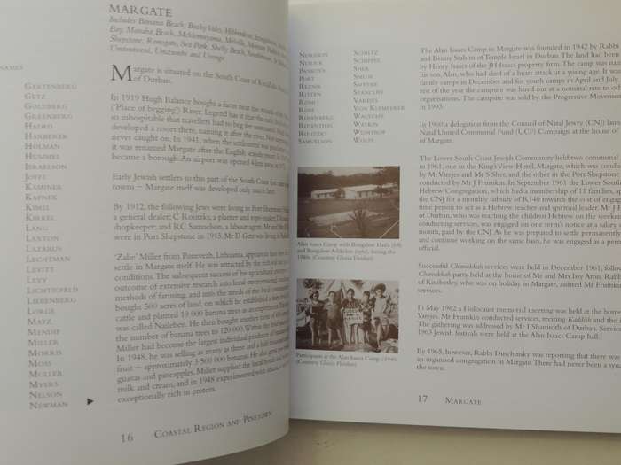 Jewish Life In The South African Country Communities: Vol IV Coastal Region & Pinetown, Midlands, No