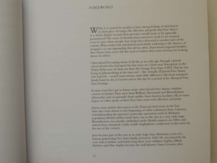 Jewish Life In South African Country Communities: Vol V Goldfields, Mountain Route, Riemland, Southe