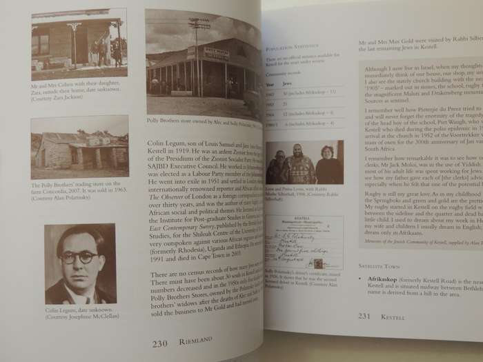 Jewish Life In South African Country Communities: Vol V Goldfields, Mountain Route, Riemland, Southe