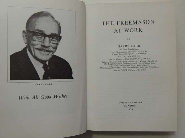 The Freemason at Work - Harry Carr