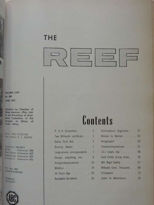 The Reef Vol 58 January 1972 & December 1972