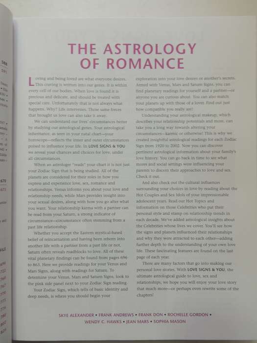 Love Signs & You, the Ultimate Astrological Guide to Love, Sex & Relationships