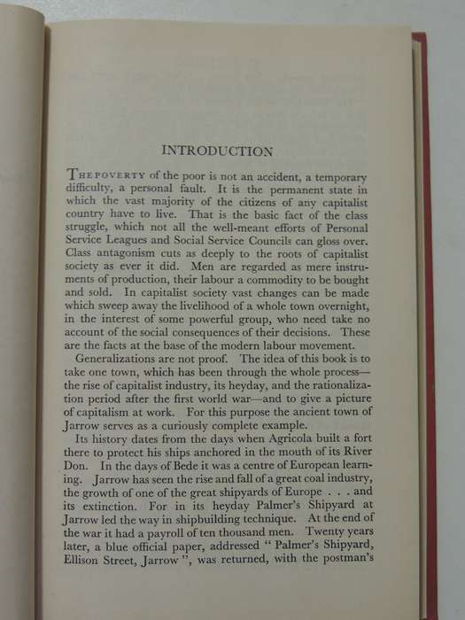 Left Book Club Edition - The Town That Was Murdered: The Life Story Of Jarrow - Ellen Wilkinson