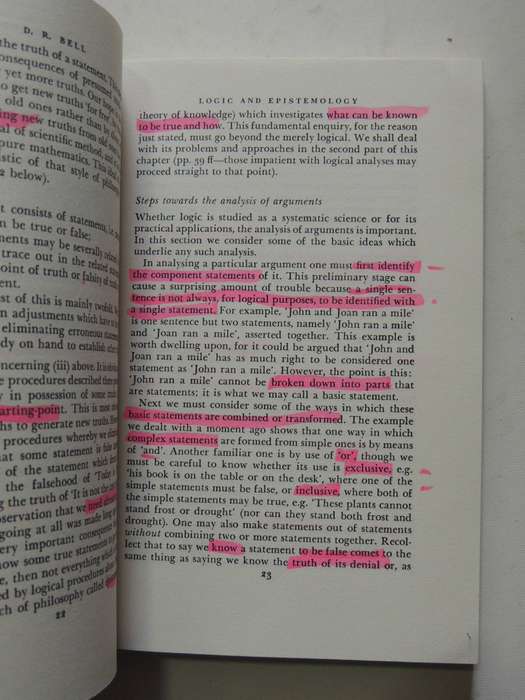 Philosophy: An Outline For The Intending Student - ed R.J. Hirst