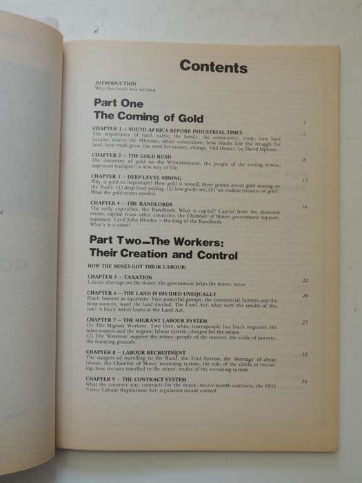 A People's History Of South Africa Vol 1: Gold And Workers 1886-1924 - Luli Callinicos