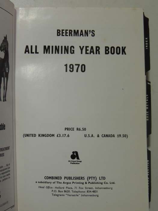Beerman's All Mining Year Book 1970 - R. Beerman