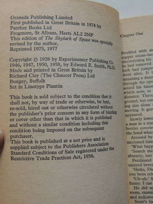 The Skylark Of Space - E.E. 'Doc' Smith