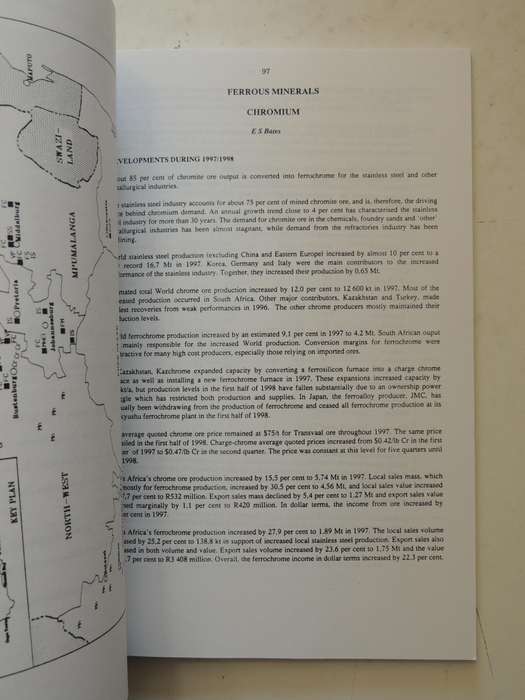 South Africa's Mineral Industry 1997/98Department Of Minerals And Energy