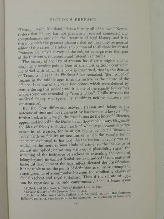 The Law Of Treason In England In The Later Middle Ages - J.G. Bellamy