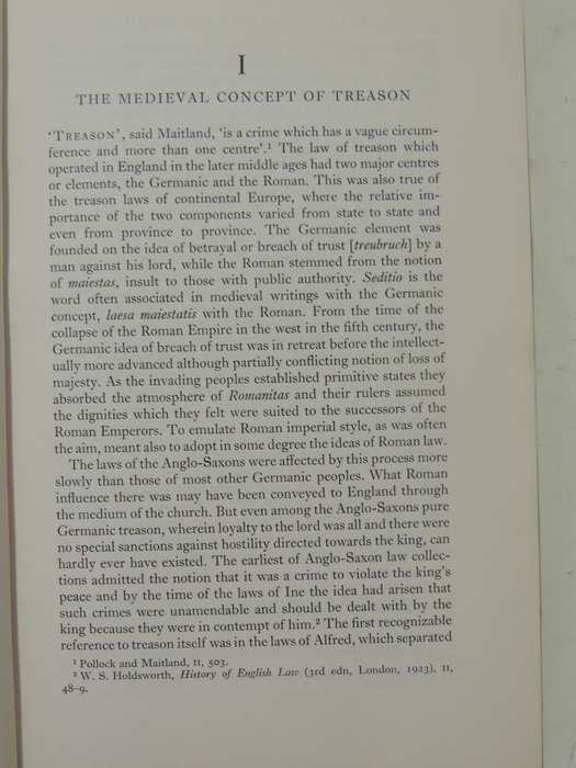 The Law Of Treason In England In The Later Middle Ages - J.G. Bellamy