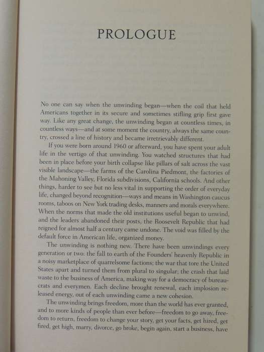 The Unwinding: An Inner History Of The New America - George Packer