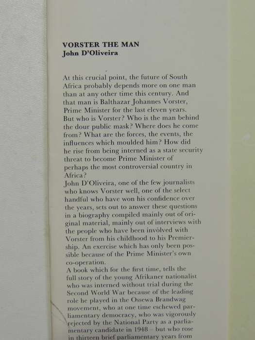 Vorster - The Man - John D'Oliveira