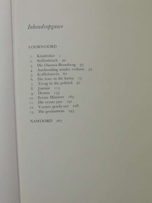 Vorster - Die Mens- John D'Oliveira   AFRIKAANS