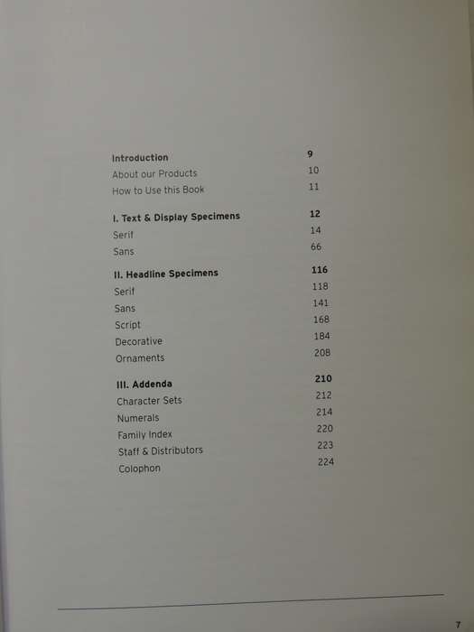 Font Bureau Type SpecimansPub 2001