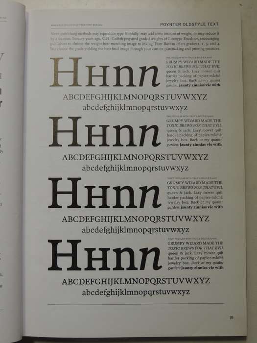 Font Bureau Type SpecimansPub 2001