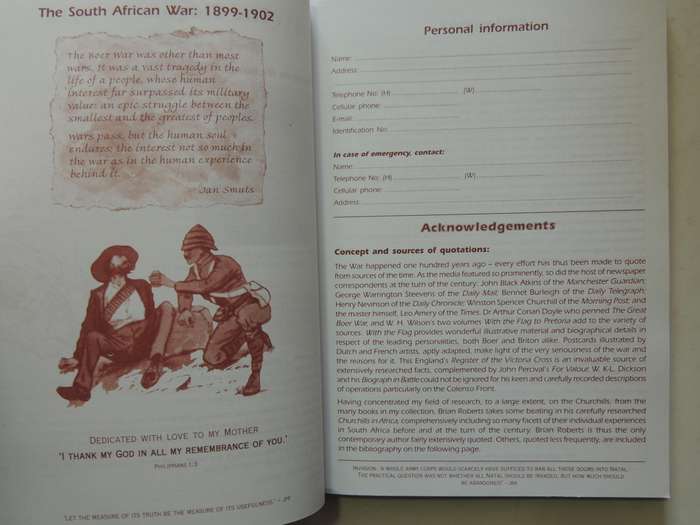 Into The Millennium: Anglo-Boer War Centenary Diary Today And 100 Years Ago compiled Maureen Richard
