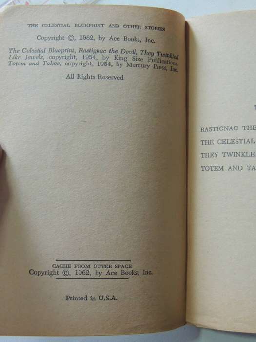 Ace Double   Cache From Outer Space & The Celestial Blueprint And Other Stories - Philip Jose Farmer