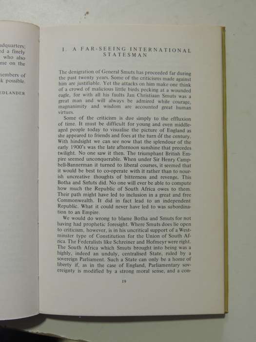 Jan Smuts Remembered: A Centennial Tribute - ed Zelda Friendlander