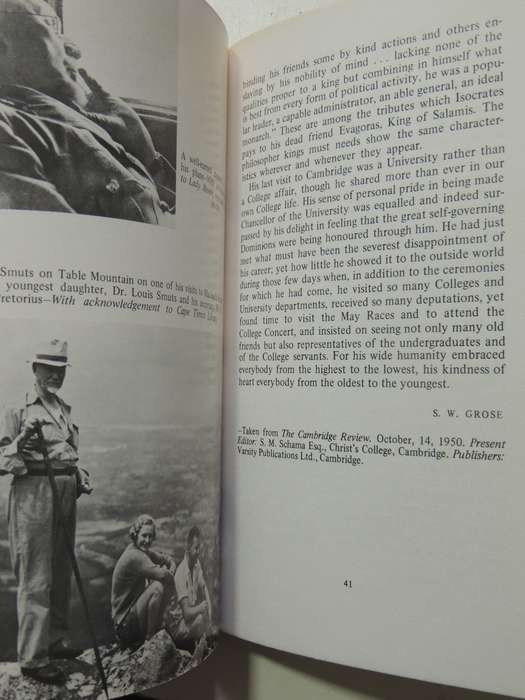 Jan Smuts Remembered: A Centennial Tribute - ed Zelda Friendlander