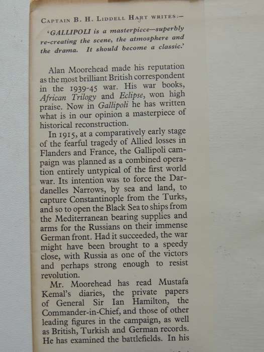 Gallipoli - Alan Moorehead   1st Edition 1956