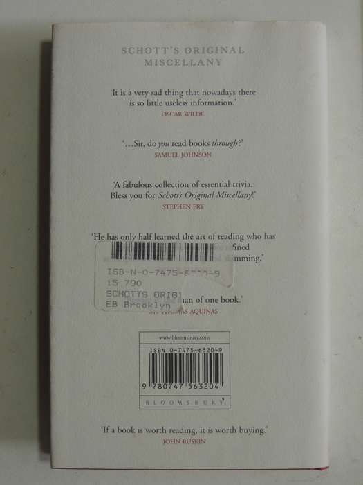 Schott's Original Miscellany - Ben Schott