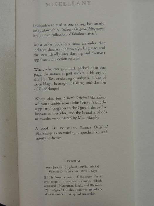 Schott's Original Miscellany - Ben Schott