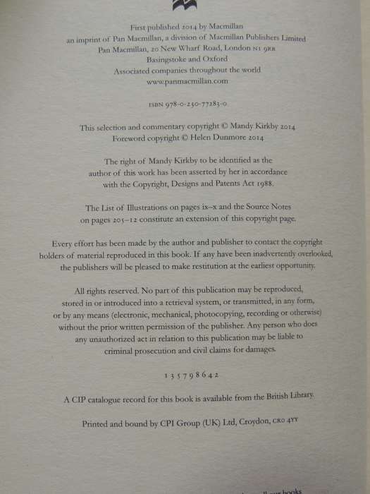 Love Letters Of The Great War - ed Mandy Kirkby