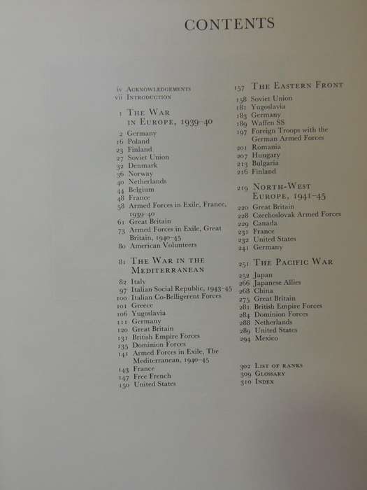 The Armed Forces Of World War II: Uniforms, Insignia And Organisation - Andrew Mollo