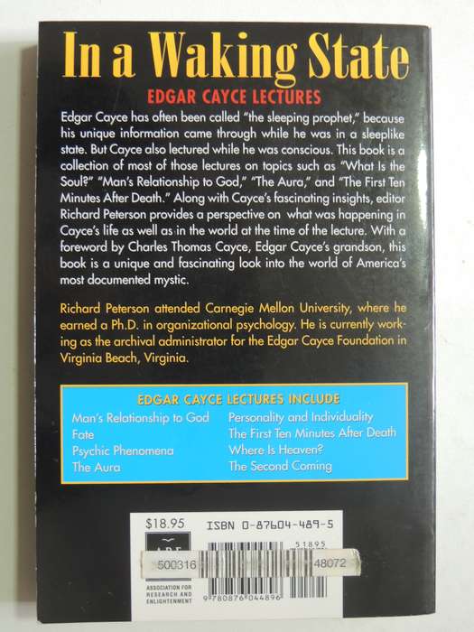 In A Waking State: Edgar Cayce Lectures - Edgar Cayce