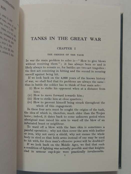 Tanks In The Great War 1914-1918 - J.F.C. Fuller   Limited Edition Of 500 copies, Scarce!