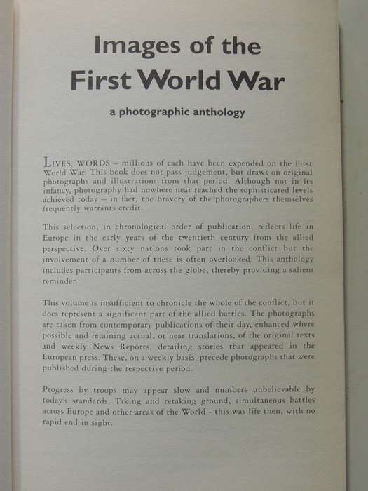 Images Of The First World War: A Photographic Anthology