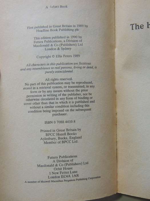 The Sixteenth Chronicle Of Brother Cadfael:   The Heretic's Apprentice- Ellis Peters