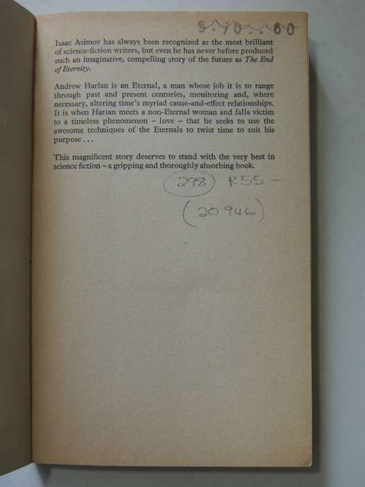 The End Of Eternity - Isaac Asimov