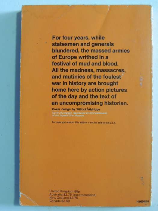 The First World War: An Illustrated History - A.J.P. Taylor