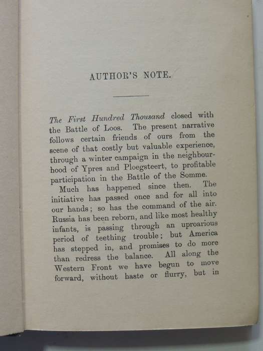 Carrying On - After The First Hundred Thousand - Ian Hay    1917 1st Edition
