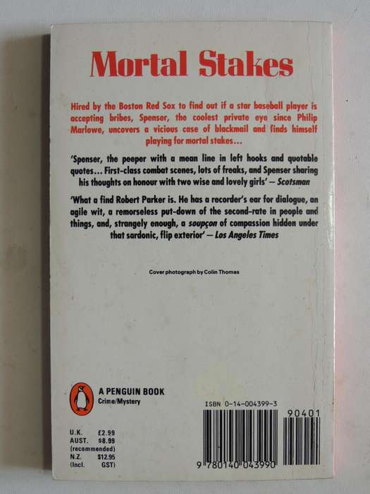 Mortal Stakes- Robert B. Parker
