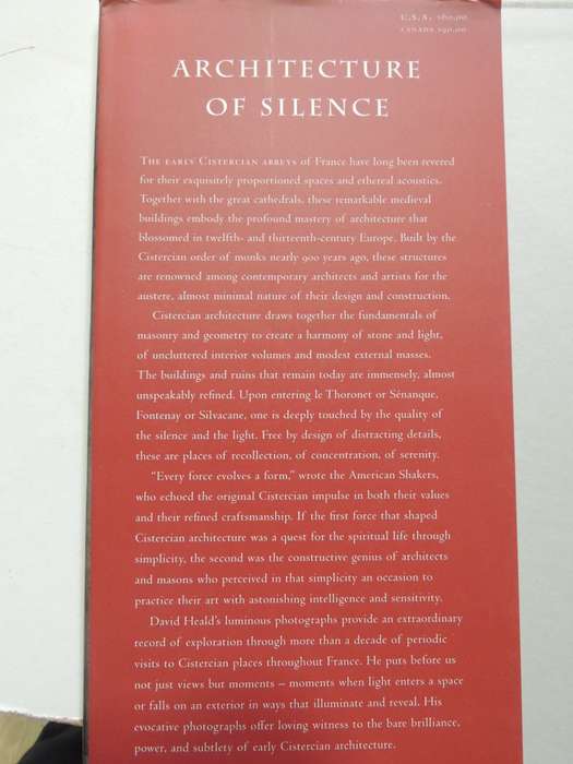 Architecture Of Silence: Cistercian Abbeys Of France - David Heald & Terry N. Kinder