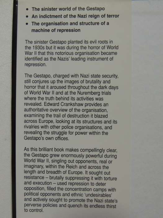 Gestapo: Instrument Of Tyranny - Edward Crankshaw