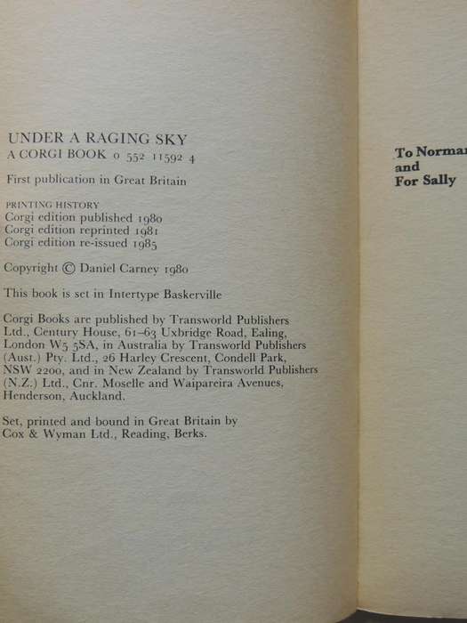 Under A Raging Sky - Daniel Carney