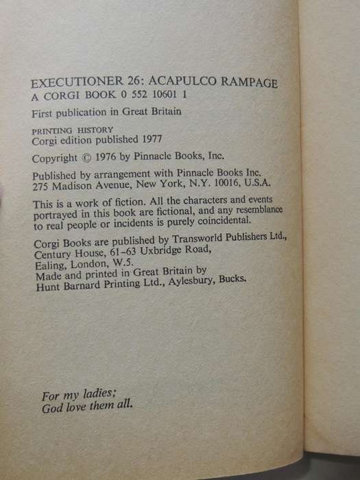 The Executioner 26: Acapulco Rampage  - Don Pendleton