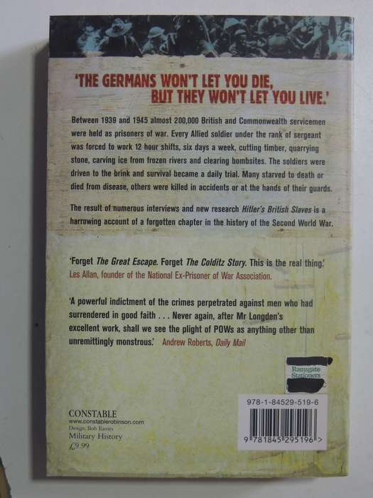 Hitler's British Slaves: Allied POWs In Germany 1939-1945 - Sean Longden