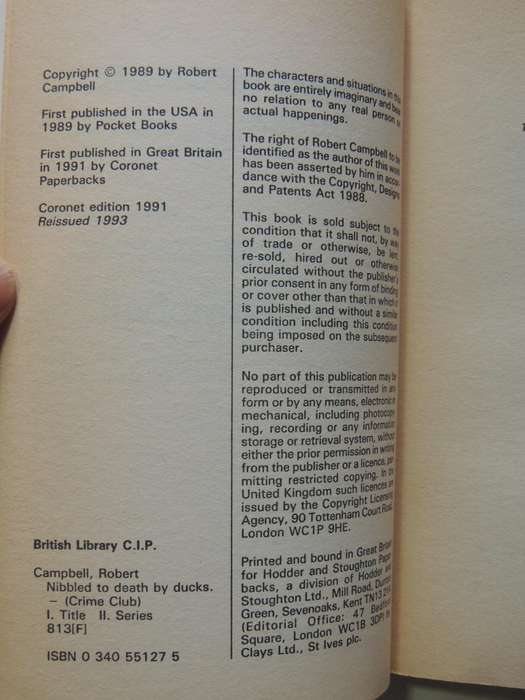 Nibbled To Death By Ducks  -Robert Campbell