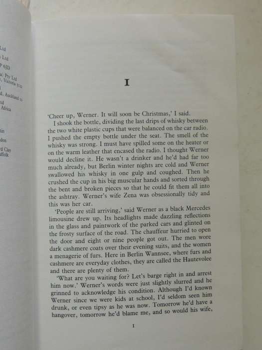 London Match- Len Deighton     First Edition 1985